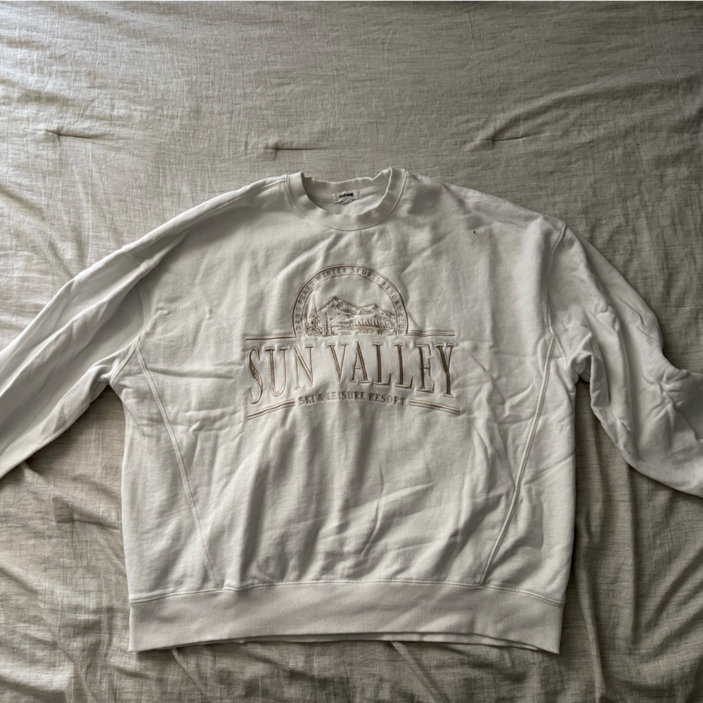 Garage Cozy White Sweatshirt
